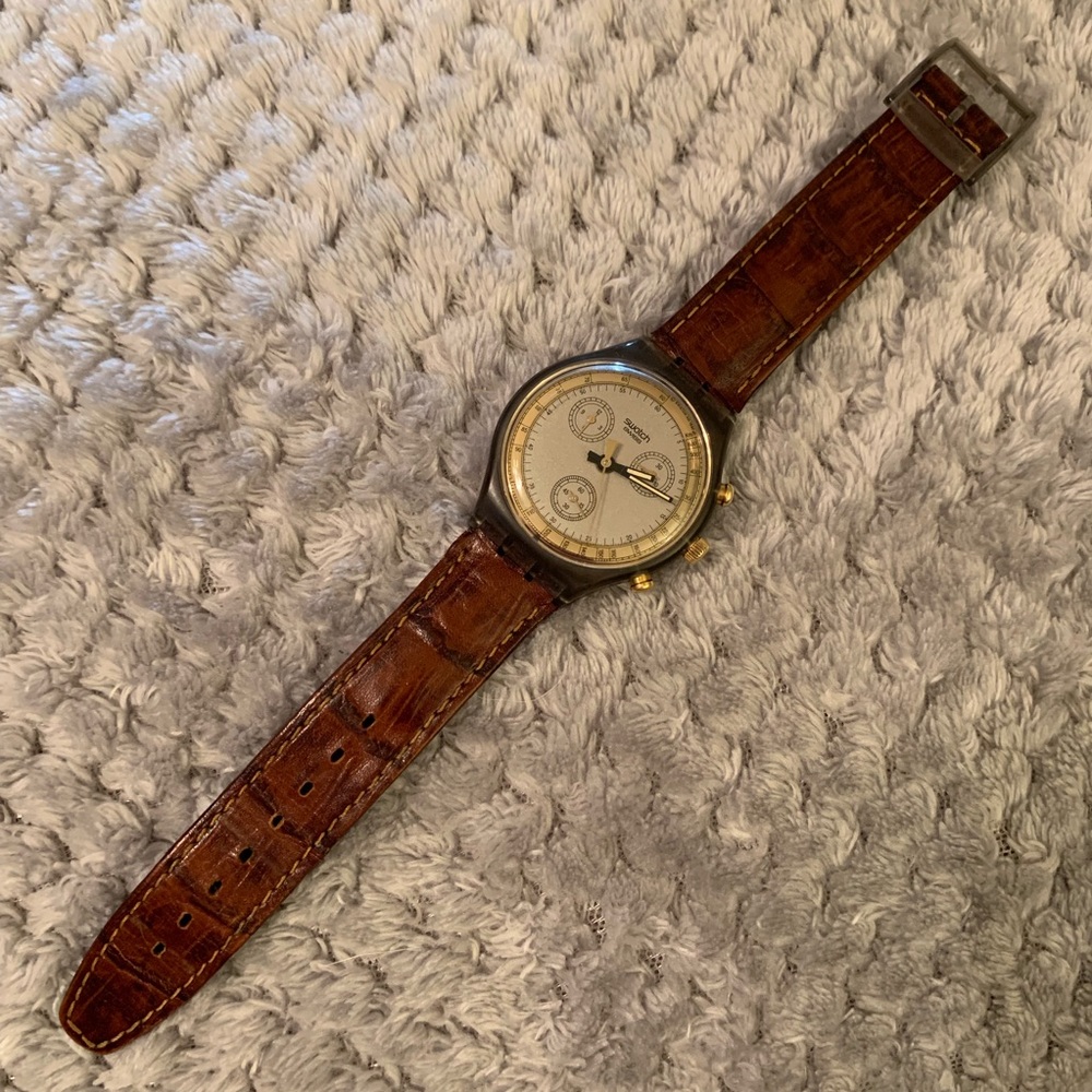 Vintage Chrono Swatch Watch unisex